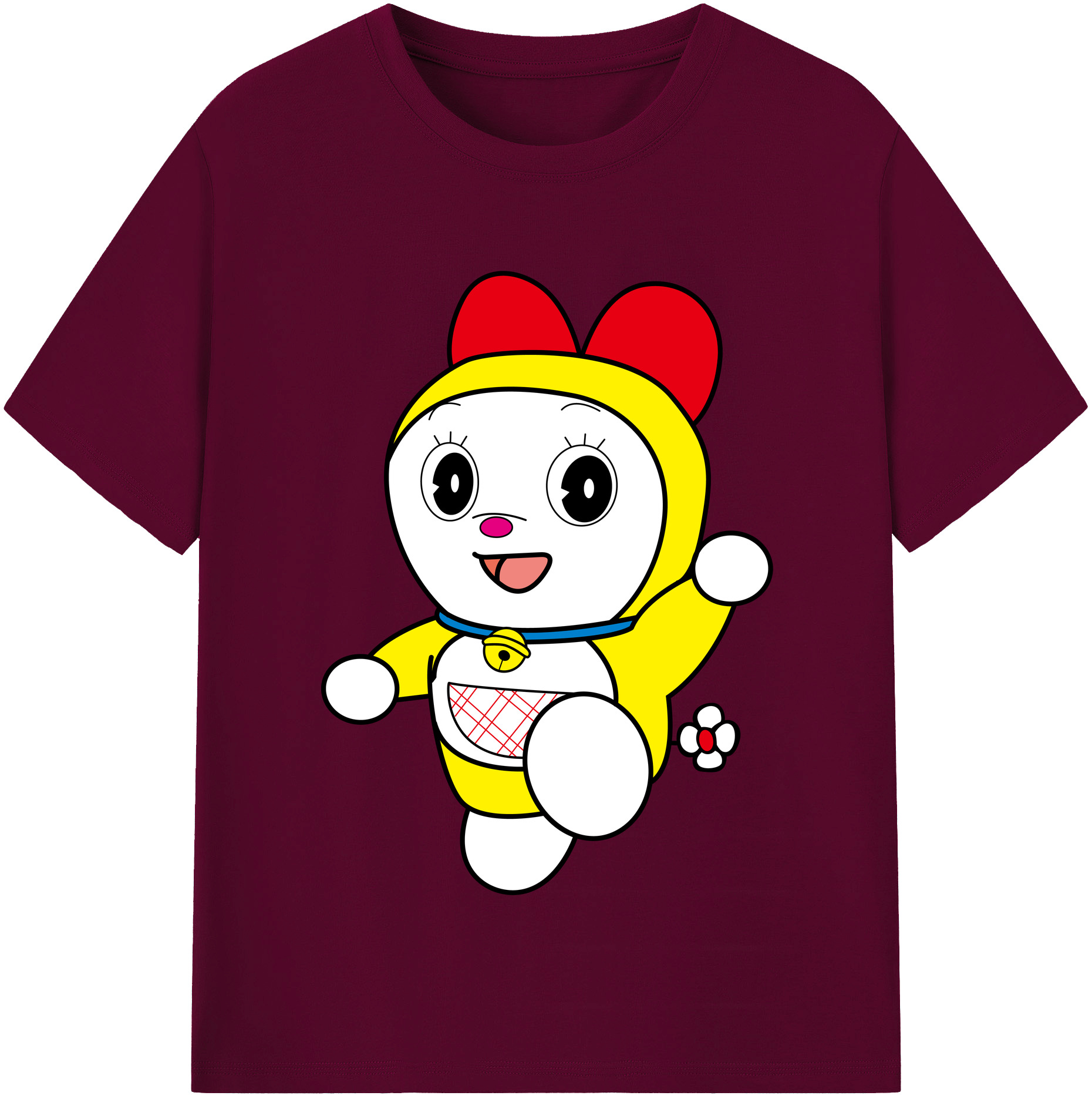 （画像用） ドラえもん ドラミ Doraemon Dorami レディースカジュアルプリントTシャツ（綿100％）